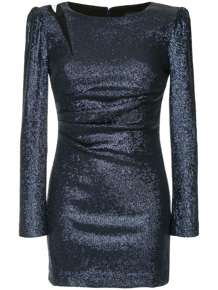 Rachel Zoe Structured Shoulders Mini Dress - Black