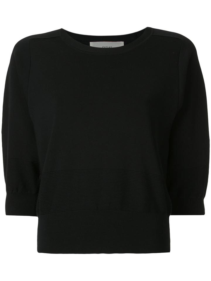 Cyclas 3/4 Sleeve Sweater - Black