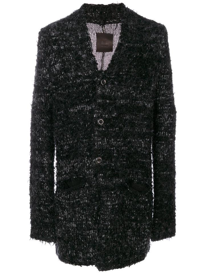 Lost & Found Ria Dunn - Long Fuzzy Knit Cardigan - Men - Polyamide/wool - S, Black, Polyamide/wool