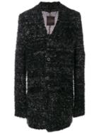 Lost & Found Ria Dunn - Long Fuzzy Knit Cardigan - Men - Polyamide/wool - S, Black, Polyamide/wool
