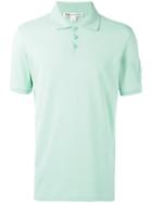 Y-3 Embroidered Logo Polo Shirt, Men's, Size: Large, Green, Organic Cotton