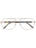 Pierre Cardin Eyewear Aviator Glasses - Brown