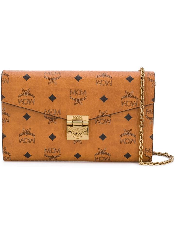 Mcm Patricia Crossbody Wallet - Brown