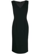 Dolce & Gabbana V-neck Pencil Dress - Black