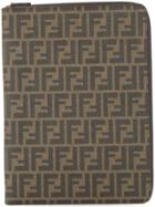 Fendi Vintage Zucca Pattern Clutch Bag - Brown