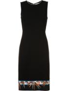 Emilio Pucci - Printed Hem Dress - Women - Silk/spandex/elastane/viscose/wool - 40, Black, Silk/spandex/elastane/viscose/wool