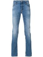 Just Cavalli Stonewashed Straight Leg Jeans - Blue