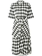 Tome - Harlequin Print Shirt Dress - Women - Cotton - 4, Women's, Black, Cotton