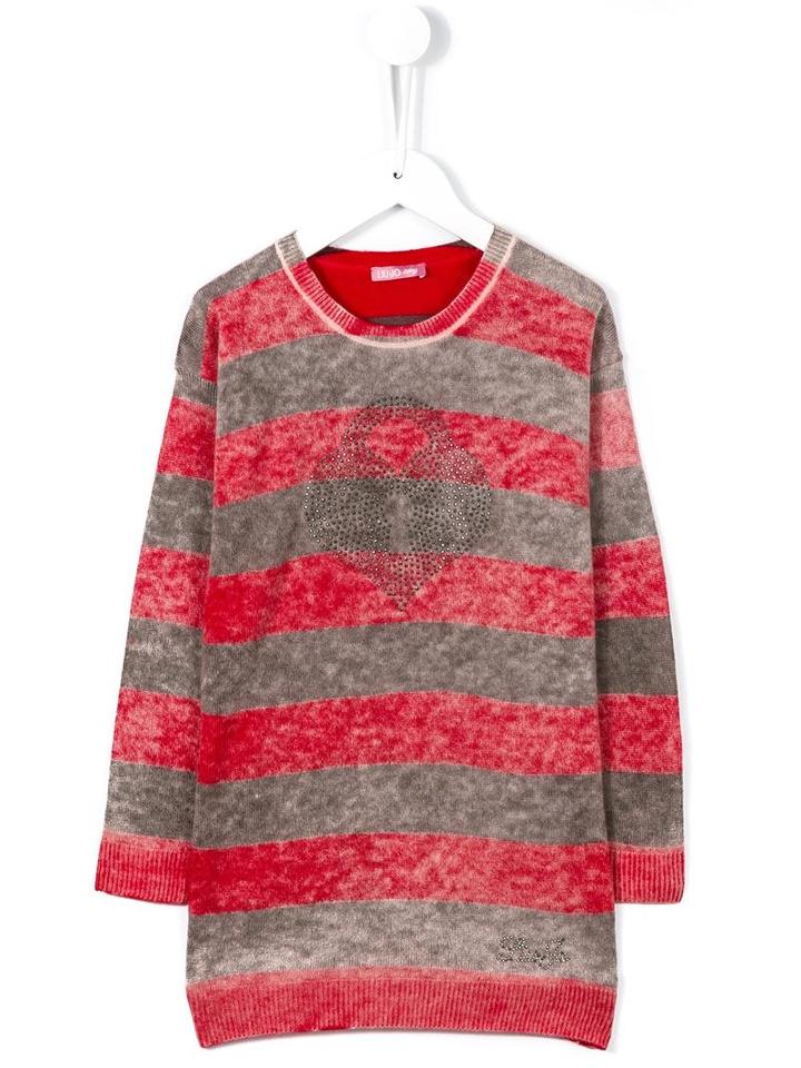 Liu Jo Kids Striped Jumper, Toddler Girl's, Size: 2 Yrs, Grey