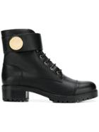 Emporio Armani Chunky Combat Boots - Black