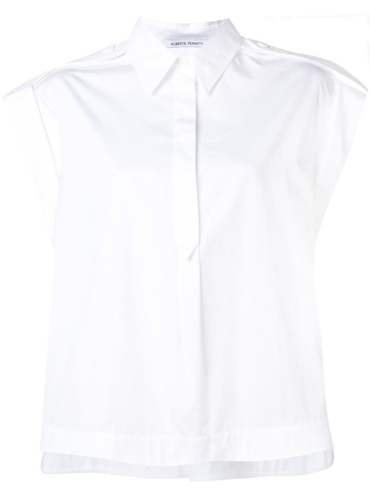 Alberta Ferretti Sleeveless Shirt - White