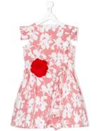 Simonetta - Corsage Floral Dress - Kids - Cotton - 6 Yrs, White