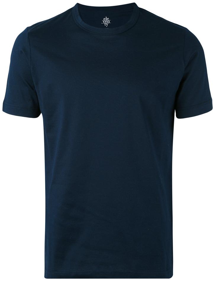 Eleventy - Classic Crewneck T-shirt - Men - Cotton - L, Blue, Cotton