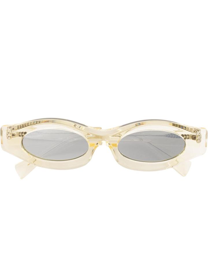 Kuboraum Oval Frames Sunglasses - Nude & Neutrals