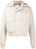 Gmbh Logo Bomber Jacket - Neutrals