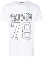 Calvin Klein Logo Embroidered T-shirt - White