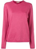 Cruciani - Fine Knit Jumper - Men - Cotton - 54, Pink/purple, Cotton