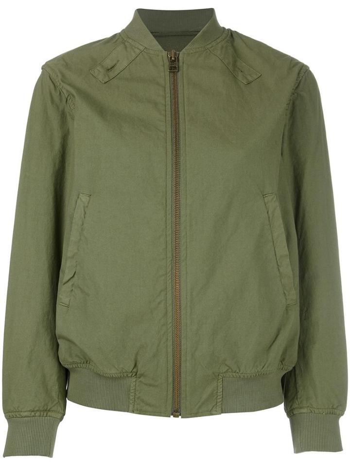 Mr & Mrs Italy Zipped Bomber Jacket, Women's, Size: Xxs, Green, Cotton