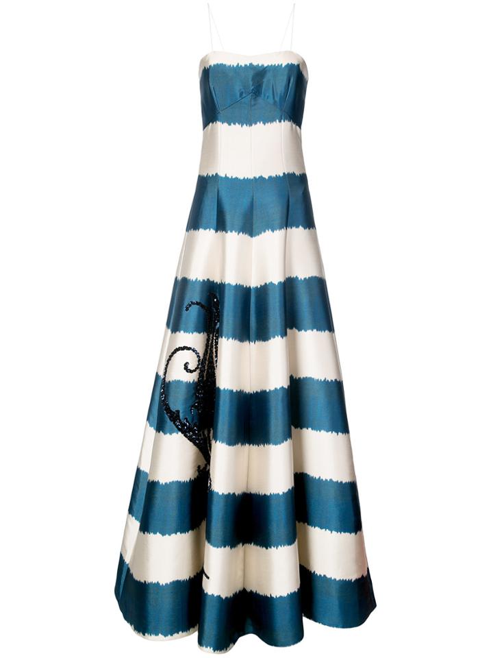 Sachin & Babi Sophane Stripe Slip Gown - Blue