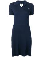 Lacoste Live A-line Shirt Dress - Blue