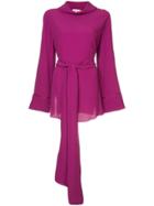 Layeur Barbara Slouch Collar Blouse - Purple
