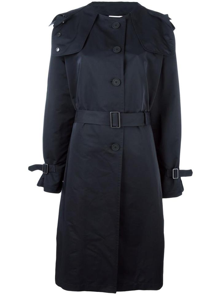 Jil Sander 'barcode' Coat, Women's, Size: 36, Blue, Polyester