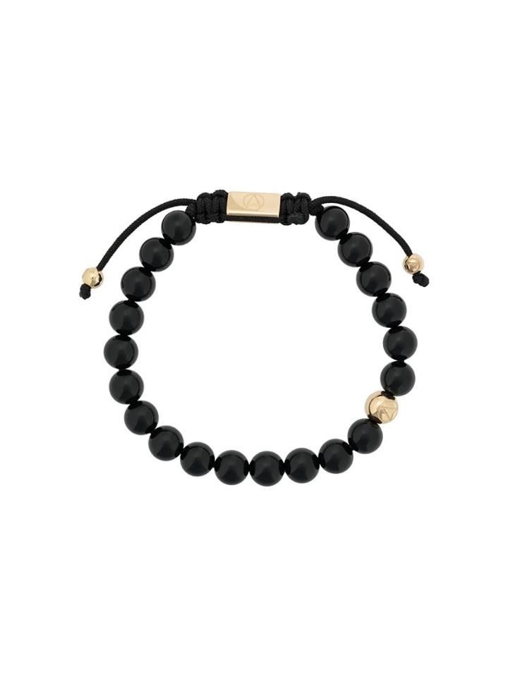 Northskull Northskull Stmayg2216bxblackonyxasymmetricalbraceletgold