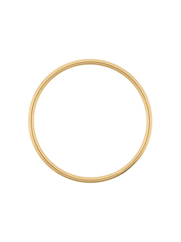 Maria Black Circle Rock Charm - Gold