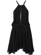 Jay Ahr Rope Detail Mini Dress, Women's, Size: 36, Black, Silk/nylon