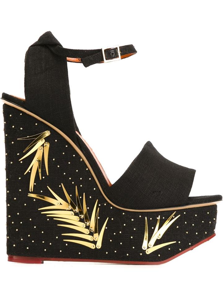 Charlotte Olympia 'mischievous' Sandals - Black