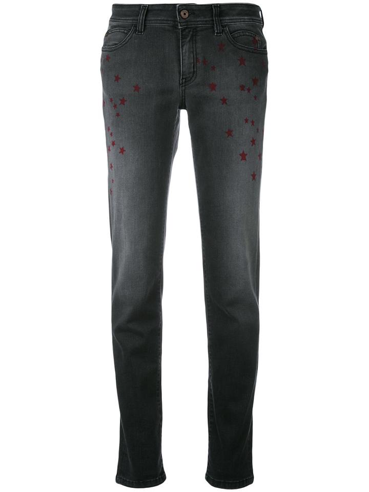 Just Cavalli Star Print Jeans, Women's, Size: 27, Black, Cotton/polyester/spandex/elastane/cotton