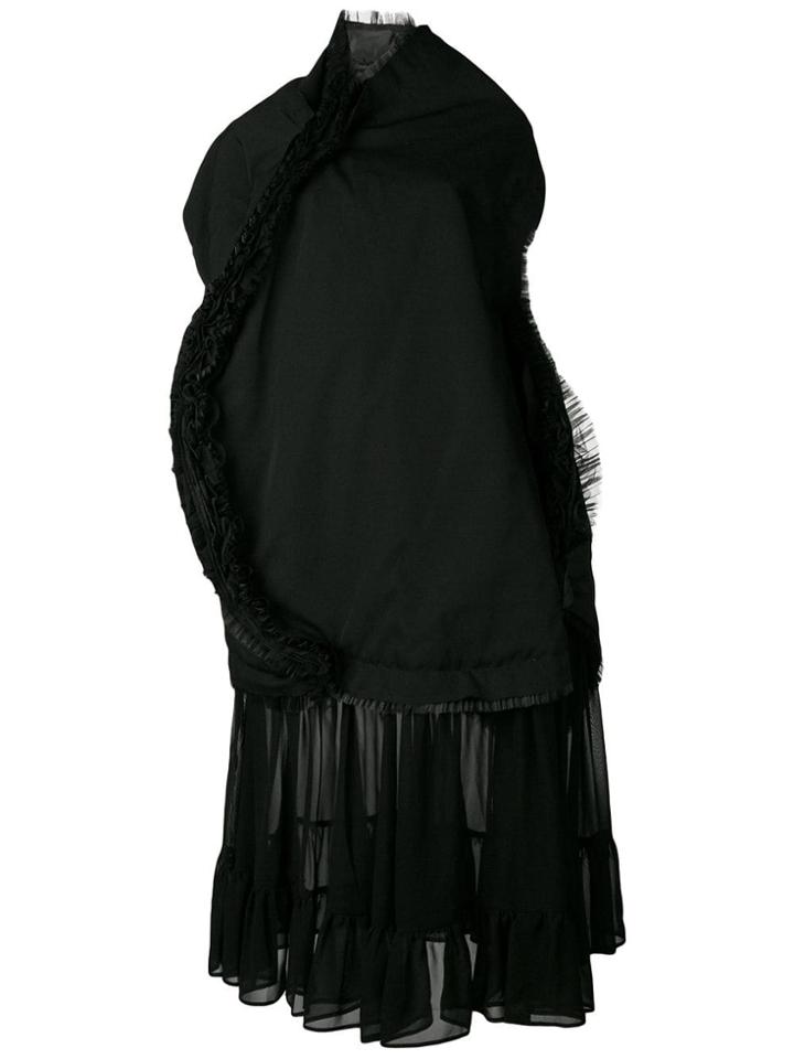 Comme Des Garçons Structured Midi Dress - Black