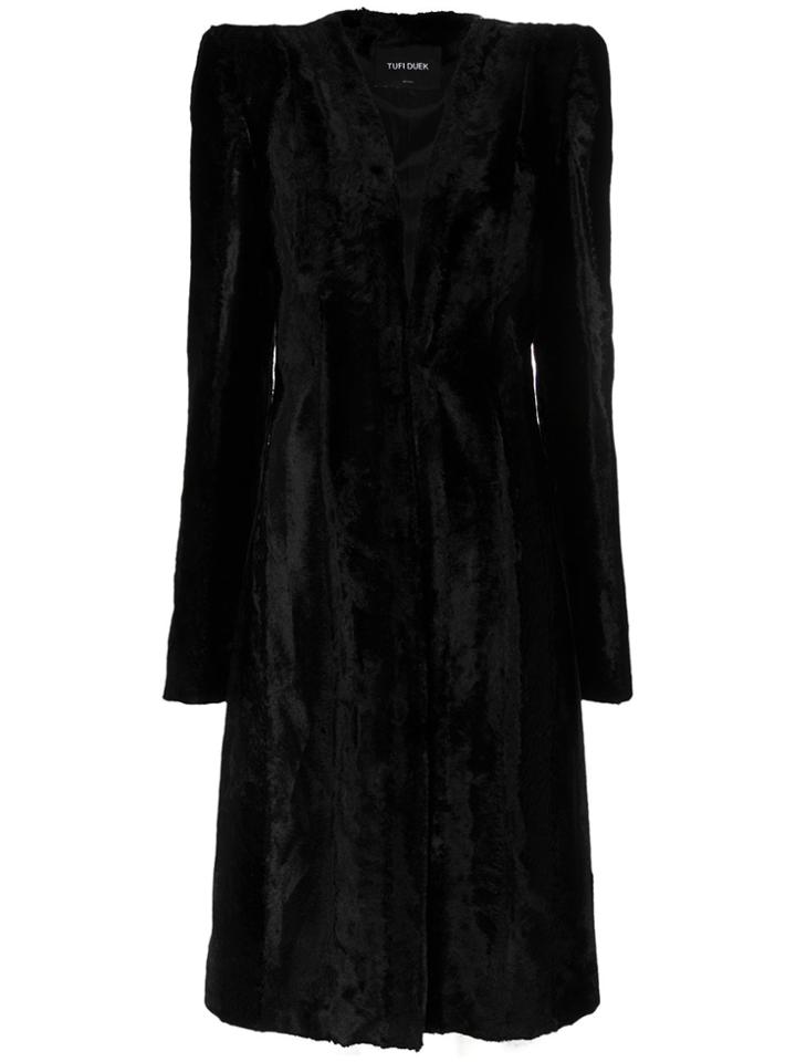 Tufi Duek Faux Fur Coat - Black