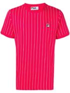 Fila Striped Logo T-shirt - Red