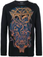 Balmain Panther And Snake Print Sweater - Black