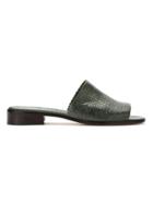 Sarah Chofakian Textured Leather Mules - Unavailable