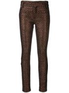 Haider Ackermann Leather Layer Fitted Trousers - Black