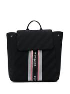 Marc Ellis Striped-print Backpack - Black