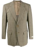 A.n.g.e.l.o. Vintage Cult 1990s Aquascutum's Checked Notched Blazer -