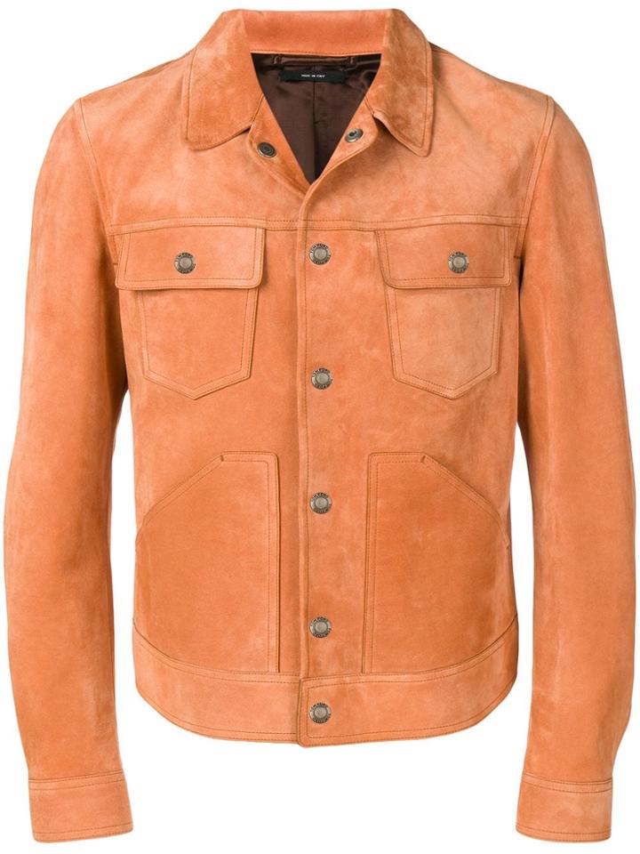 Tom Ford Suede Jacket - Orange