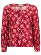 Emanuel Ungaro Vintage Vintage Printed Blouse, Women's, Size: Small, Pink/purple