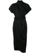 A.w.a.k.e. Central Slit Shirt Dress - Black