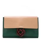 Lilly Sarti - Leather Clutch - Women - Pig Leather - One Size, Green, Pig Leather