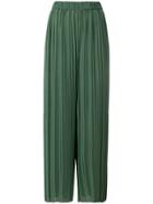 P.a.r.o.s.h. Pleated Flared Trousers - Green