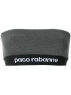 Paco Rabanne Branded Bandeau Top - Grey