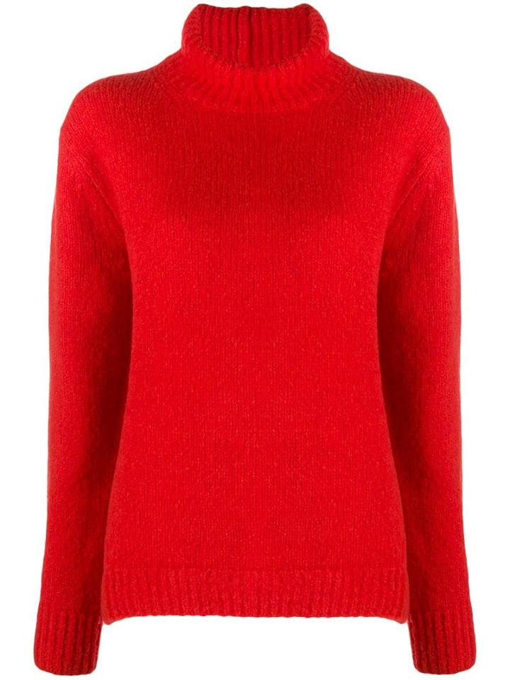 Acne Studios Ribbed High-neck Sweater - Red