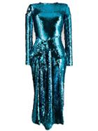 Preen By Thornton Bregazzi Valena Sequin Dress - Blue