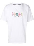 Tommy Jeans Embroidered Logo T-shirt - White