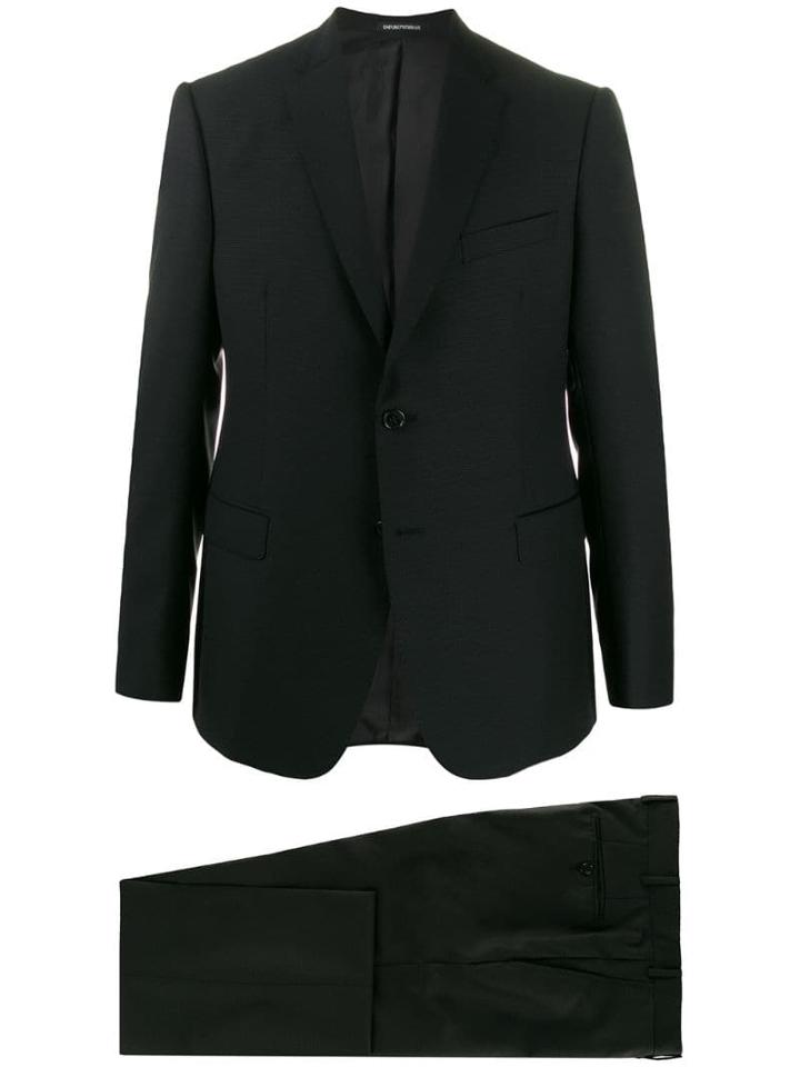 Emporio Armani Jacket And Trouser Suit - Black