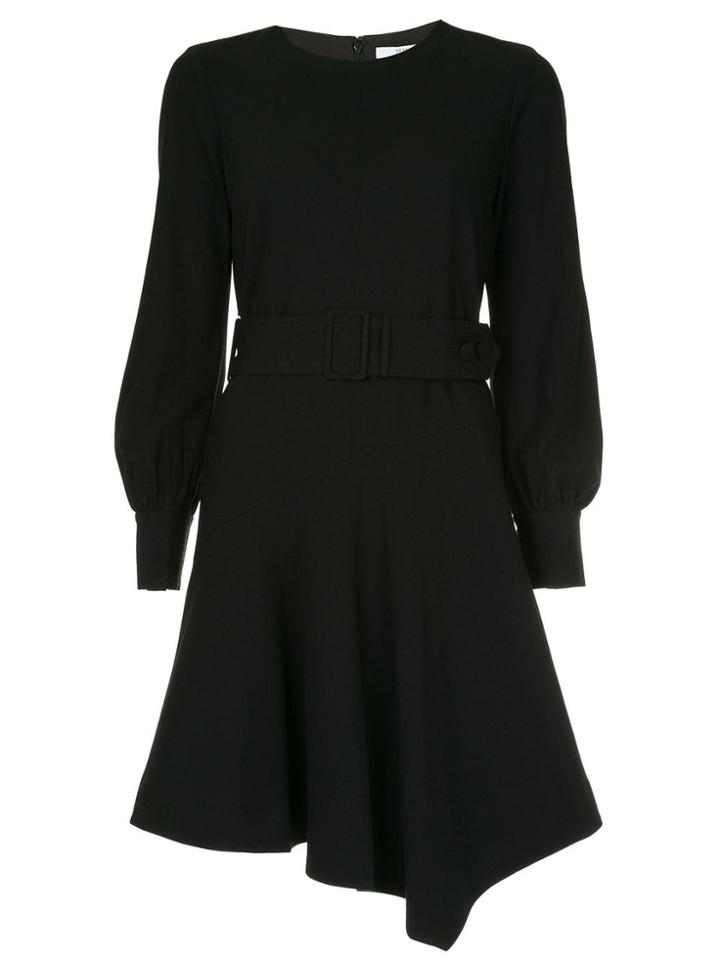 Derek Lam 10 Crosby Flared Belted Dress - Black